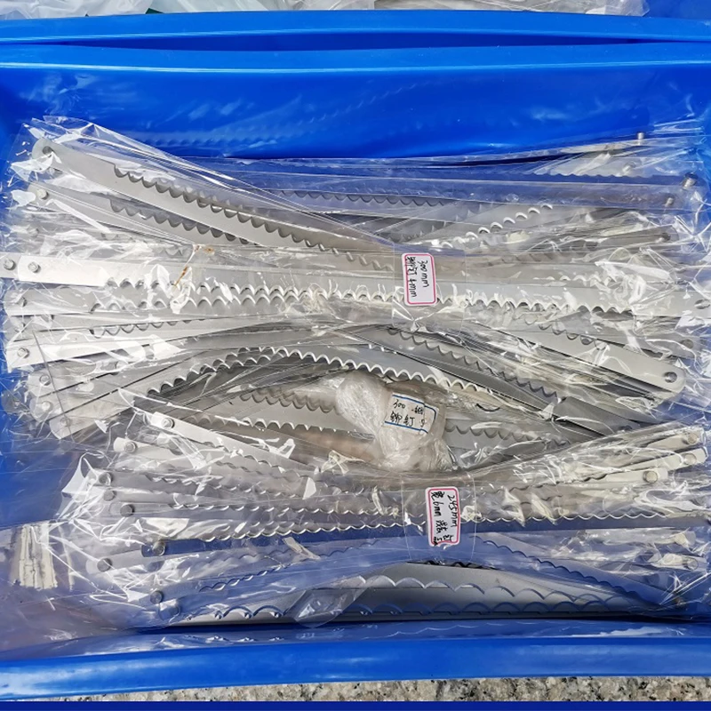 

Набор из 10 лезвий для нарезки хлеба из нержавеющей стали, зубчатые лезвия для тостов, ножи для нарезки хлеба