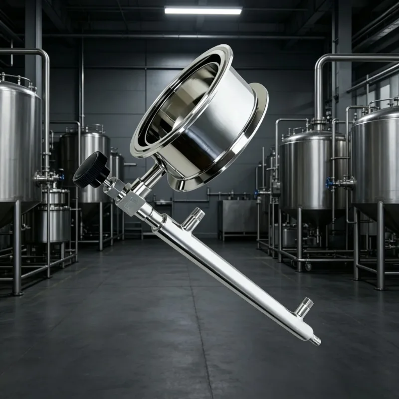 4 Inch OD102mm Stainless Steel 304 Distillation Sampling Device 1/4in Needle Valve Capacitor Rectification Column Sampler
