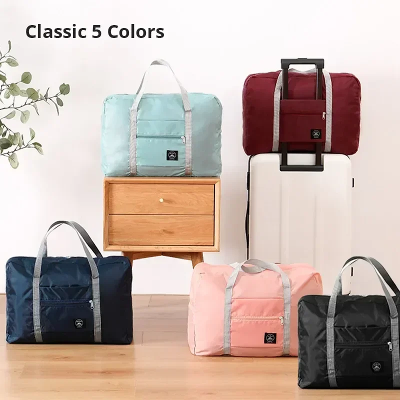 Women Large Capacity Travel Duffel Bags Foldable Women Gym Yoga Storage Shoulder Bag Men Waterproof Luggage Organizer Handbag