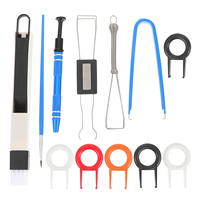 Keycap Remover Tool Mechanical Keyboard Cleaner Set Plastic Metal Puller Lubricating Pen Brush For Keyboard Cleaning Kit