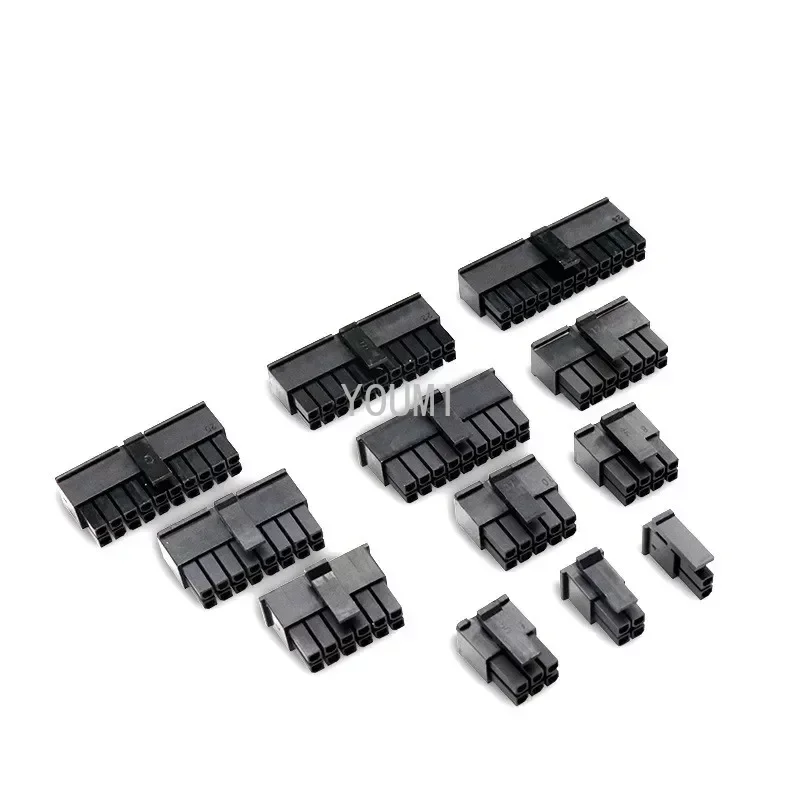 10Sets Molex 3.0mm Dual Row 2*1/2/3/4/5/6/7/8P Male Female Aerial Mating Connector (43025 Plug+43020 Female Housing+Terminal)