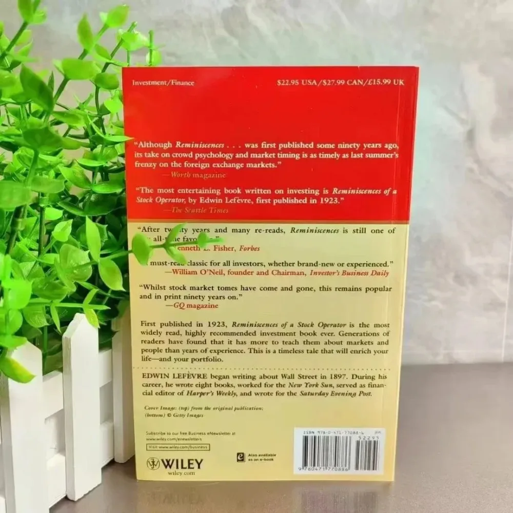 2026 bestseller Reminiscences of A Stock Operator By Edwin Lefevre Financial Management Reading English Book