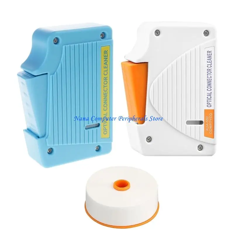 F68C AUA-550 Fiber End Face Cleaning Box Fiber Tools Cleaner Fiber Wiping Tool Pigtail Cleaner Cassette Fiber Cleaner