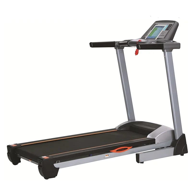 

z Home Using Dual-cushion Running Machine Portable Folding Fitness Electric Motorized Treadmill with Handgrip pulse