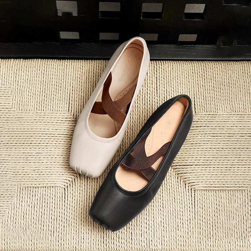 2026 Neue Damen Mary Jane Schuhe Ballerinas Französischer Stil …