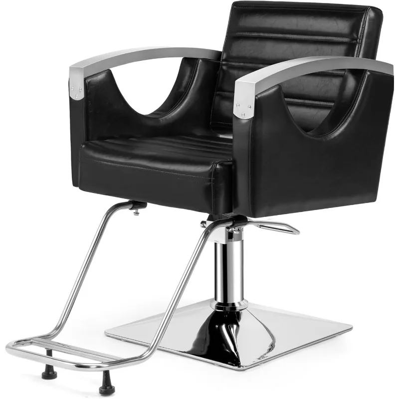 

Salon Chair for Hair Stylist, Hydraulic Barber Styling Chair Heavy Duty with Square Base,20"D x 25"W x 40"H