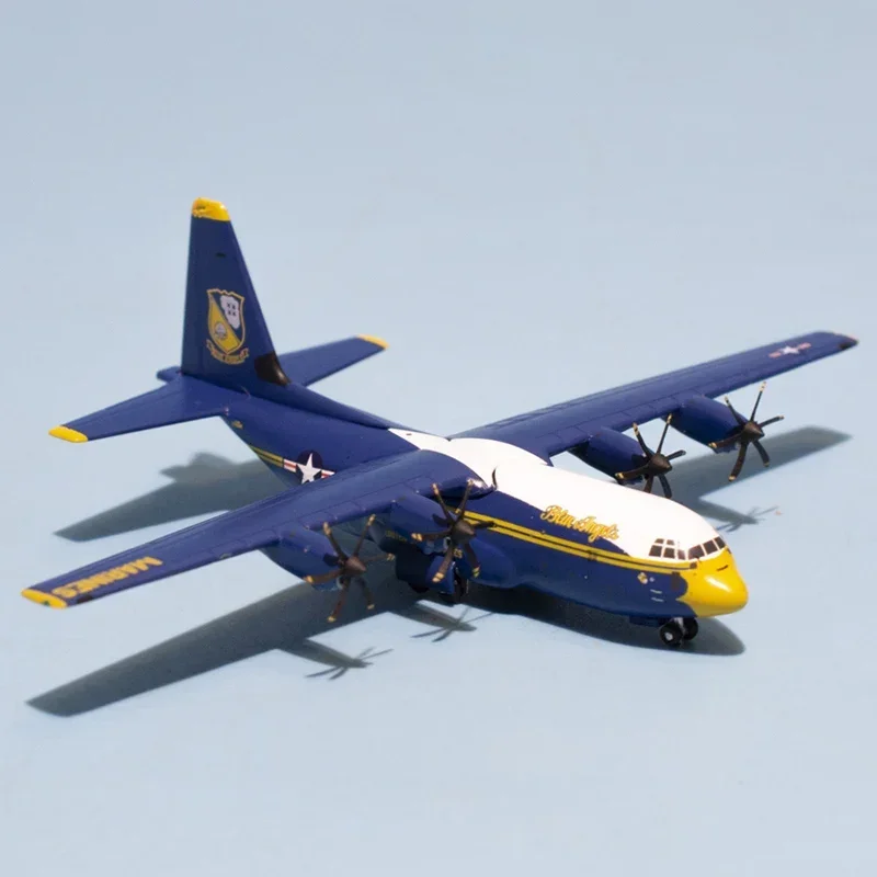 2024 Exclusive 1/400 Scale GeminiJets GMUSM103  U.S. Navy C130J Hercules Blue Angel Transport Aircraft Model, Collectible Toy