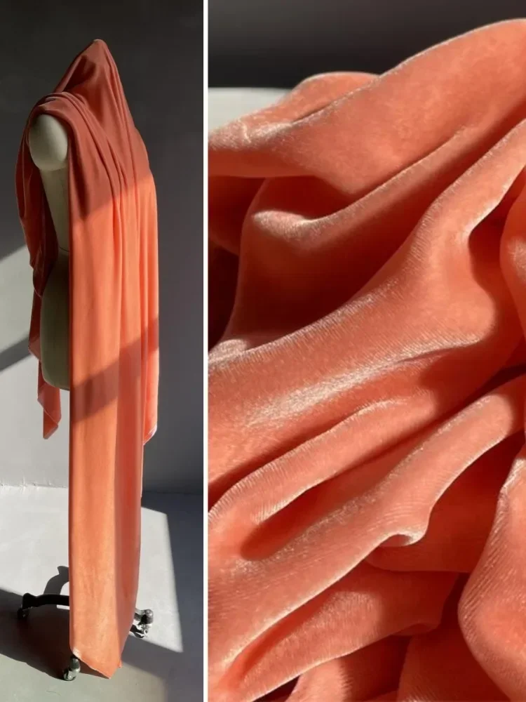 

True Velvet Fabric Drapes Smoothly Velvet Gold Velvet Designer Fabric Wholesale Cloth for Diy Apparel Sewing Meters Material