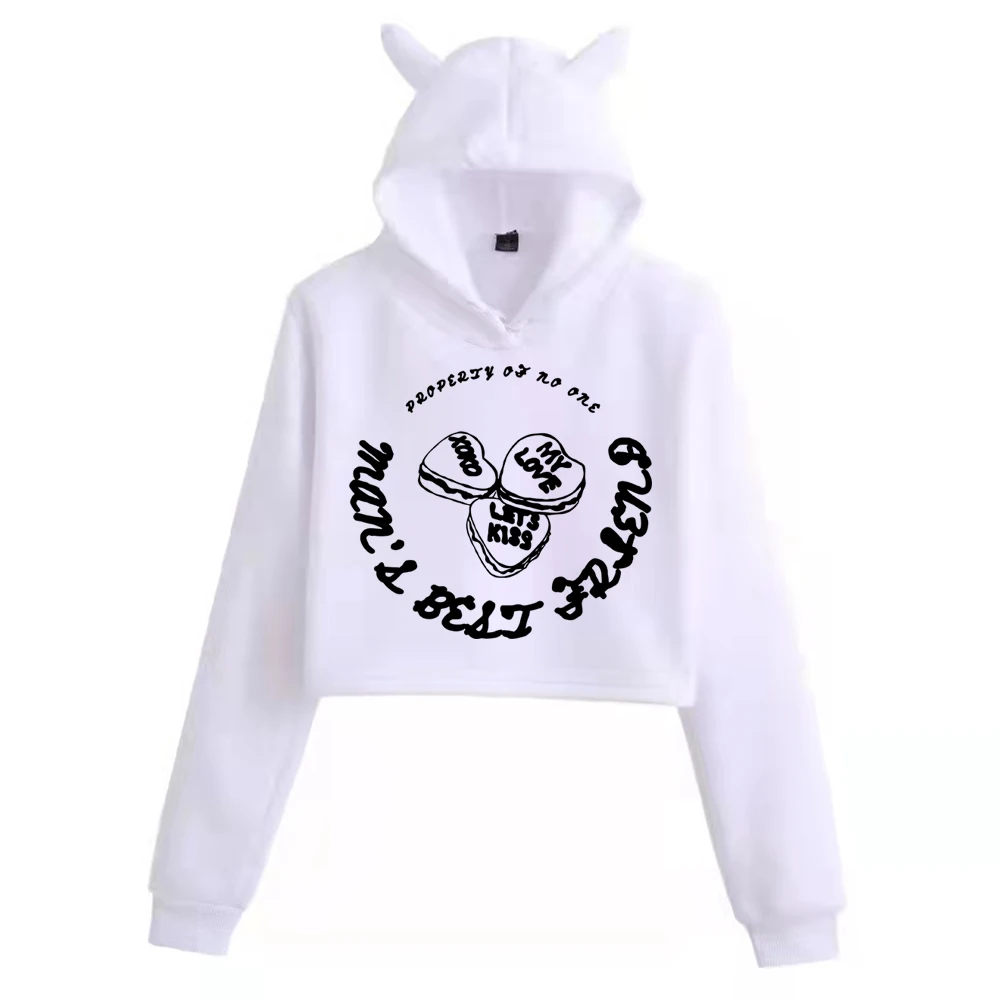 Sweat-shirt à manches longues pour hommes, meilleure amie, propriété de non un cœur, sans couture, Sabrina, oreilles de chat, à la mode pour filles