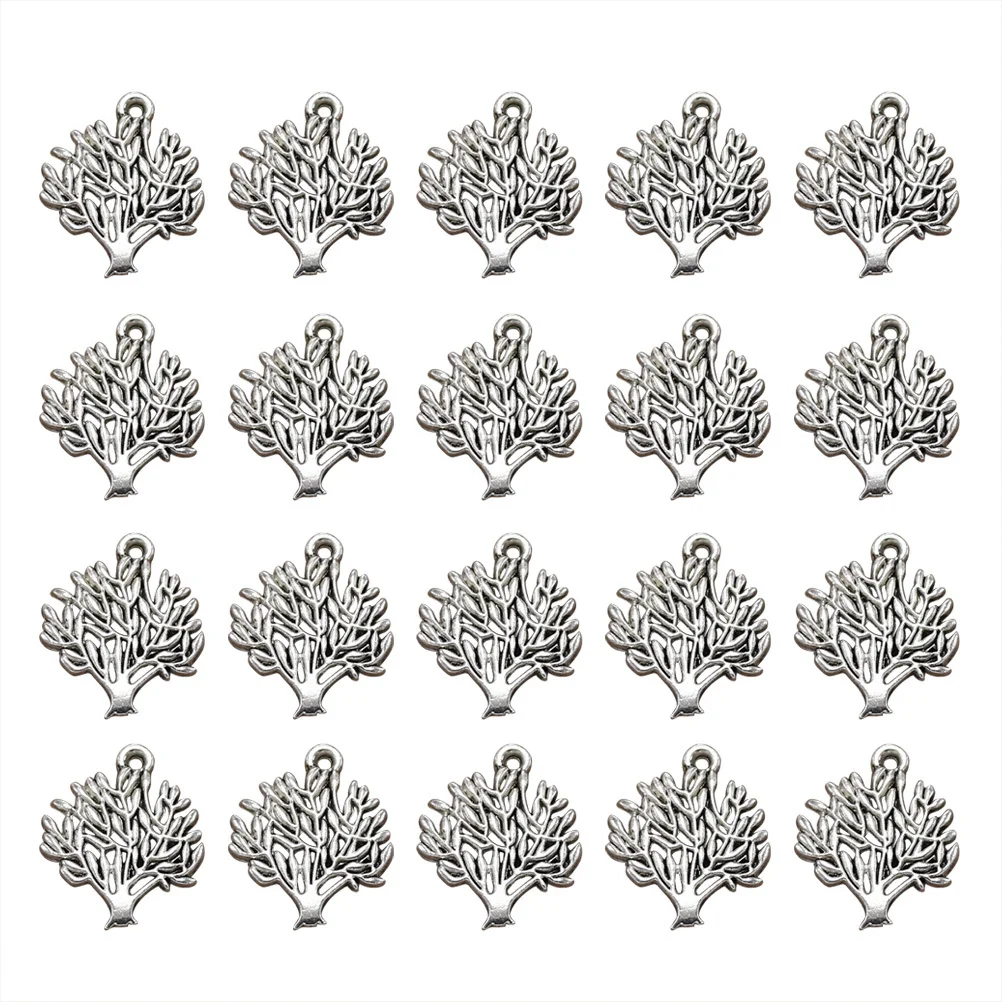 

20Pcs Life Tree Necklace Design Alloy DIY Pendant Charms for Bracelet Anklet Earrings Keyring Decor Jewelry Making Pendants