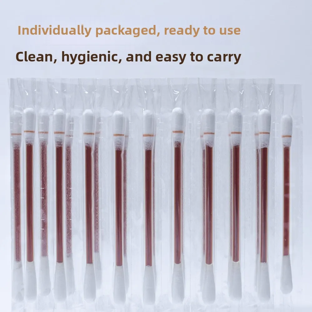 50Pcs Medical Alcohol Iodine Swab Disposable Individually Wrapped Emergency First Aid Kit Travel Outdoor Bruise Care Cotton Safe