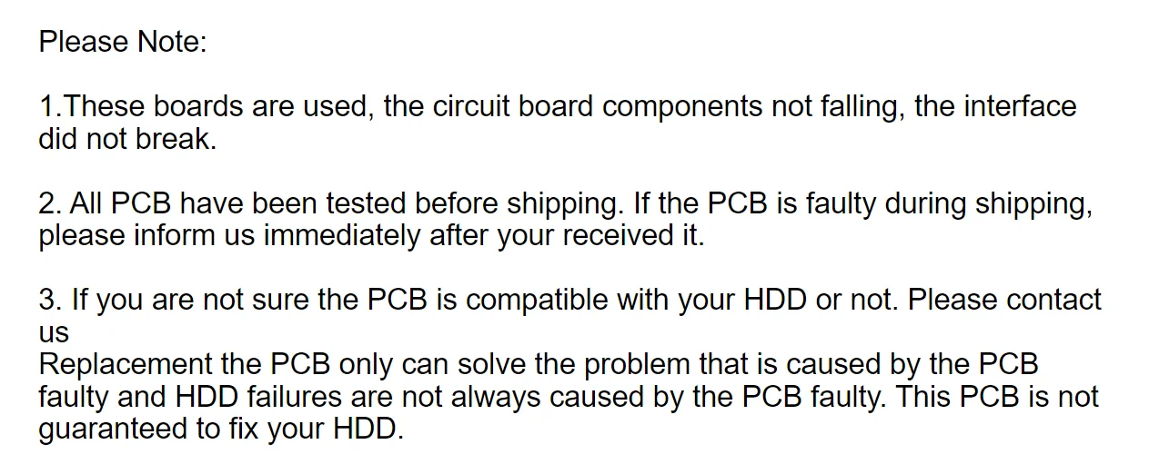 Seagate HDD PCB Logic Board / 100835923   REVA / 6036D