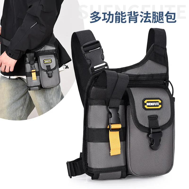 

Hiking water bottle storage, men's leg bag, multi-functional crossbody bag for going out, outdoor waist bag, crossbody bag