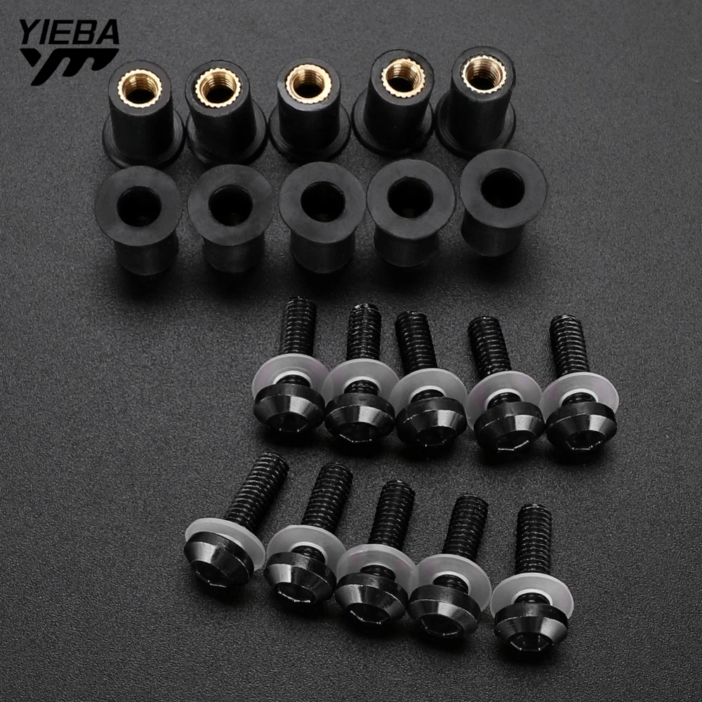 

For CFMOTO CF MOTO 450MT 450 MT MT450 IBEX450 Ibex 450 2024 2025 2026 M5 10PCS 5mm Windscreen Windshield Bolts Screw Kits