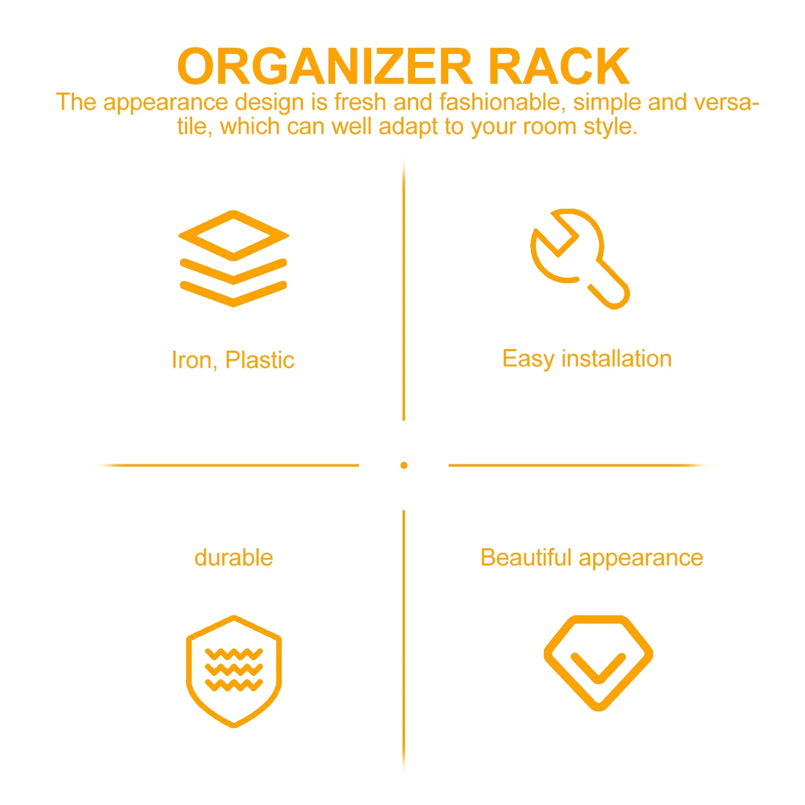 

1 set Telescopic Clothes Hanger Rack 50CM Expandable Wardrobe Organizer Storage Plastic Iron Space Saving Closet