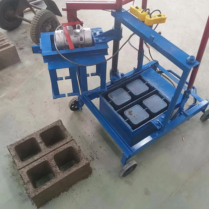 Hot Sale Widely Used Small Scale Manual Block Concrete Hollow Block Making Brick Machine Includes One Set of Molds