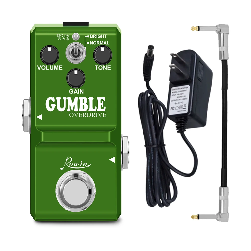 

ROWIN Gumble Electric Guitar Effects Pedal New Style Gumble Overdrive Effect True Bypass Pedal Electric Guitar Accessories Nifty