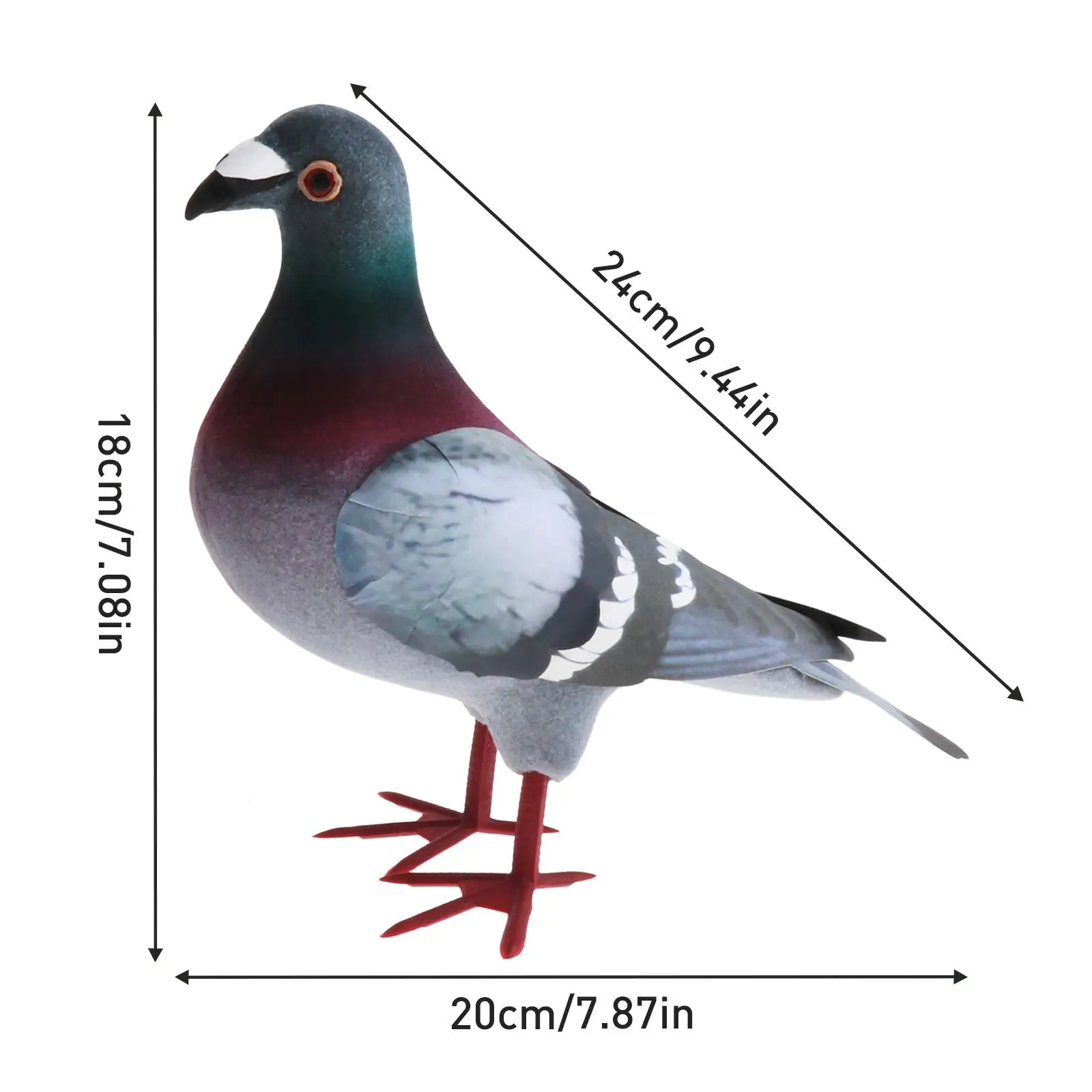 Artificial Foam Pigeons Simulation Foam Pigeon Model Miniature Artificial Pigeon Garden Decor Party Favors Birthday Gift