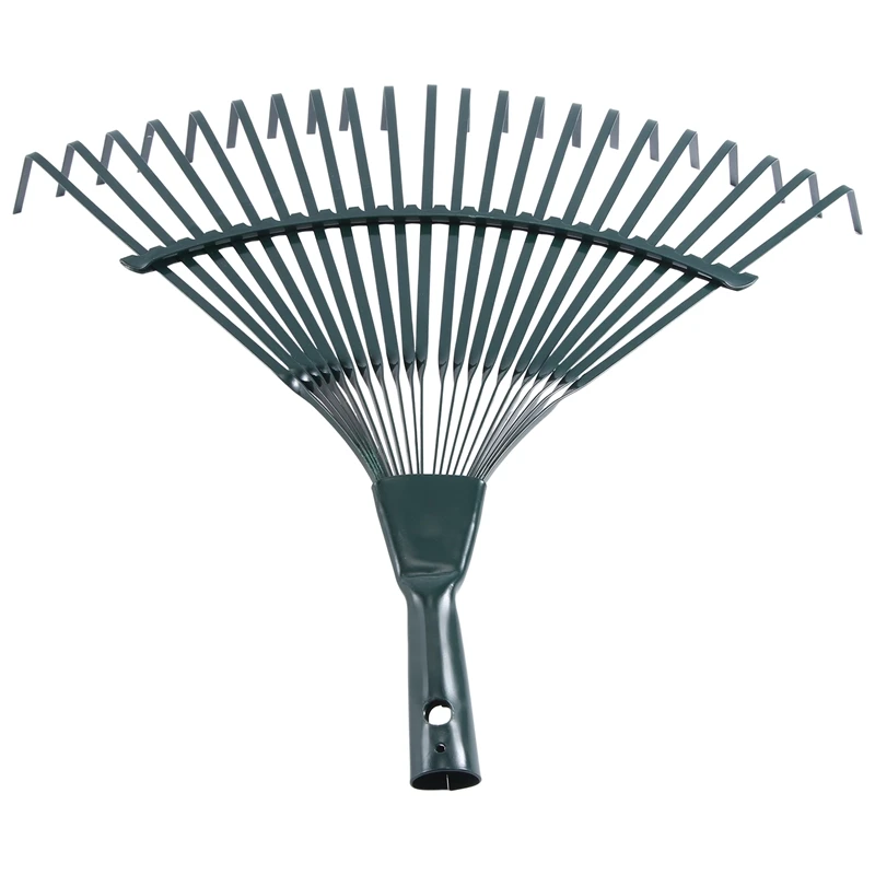 

42Cm Steel Fan Rake Head Replacement Heavy Rake Head For Garden Grass Patio Leaves Leaf Lawn 22 Tooth