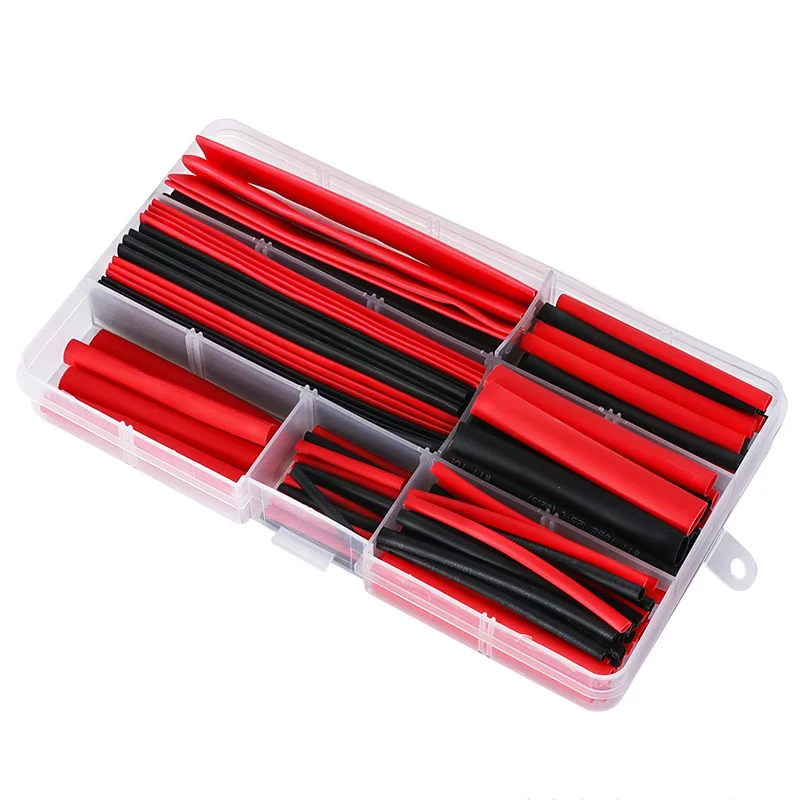 

150 PCS RED HEAT SHRINK HEATSHRINK WIRE CABLE TUBING TUBE SLEEVING SLEEVE WRAP