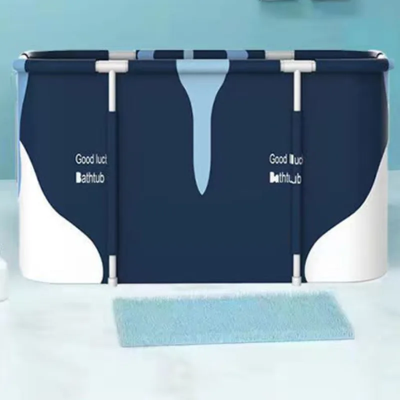 140CM Large Portable Bathtub Folding Bath Bucket Thicken Shower Barrel Tub Adult Children\'s Baby Swimming Pool Family Bathroom