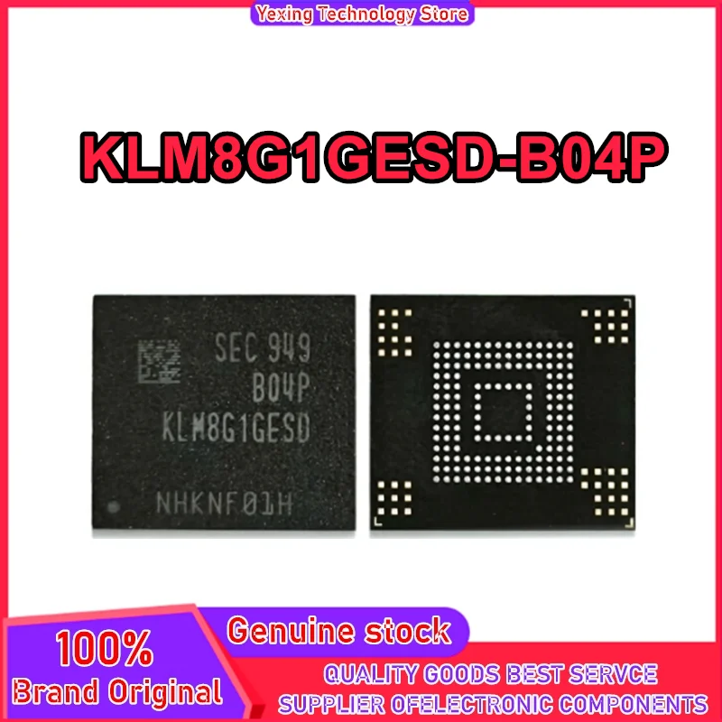 KLM8G1GESD-B04P 8GB industrial grade eMMC V5.1 font library 0-10 New Original in Stock