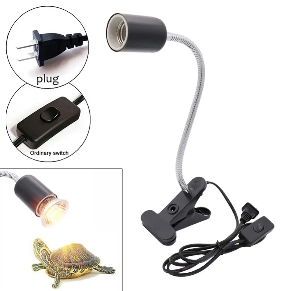 Clip-on Reptile Lamp Bracket Heating Lamp Holder for Turtle / Heating Lamp / Amphibians Lizards Heating Blubs