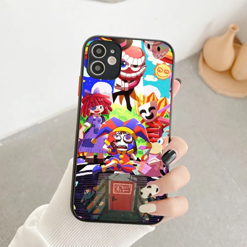 The Amazing Digital Circus Phone Case For IPhone 14 11 12 13 Mini Pro Max 8 7 Plus X XR XS MAX Translucent Matte Cover