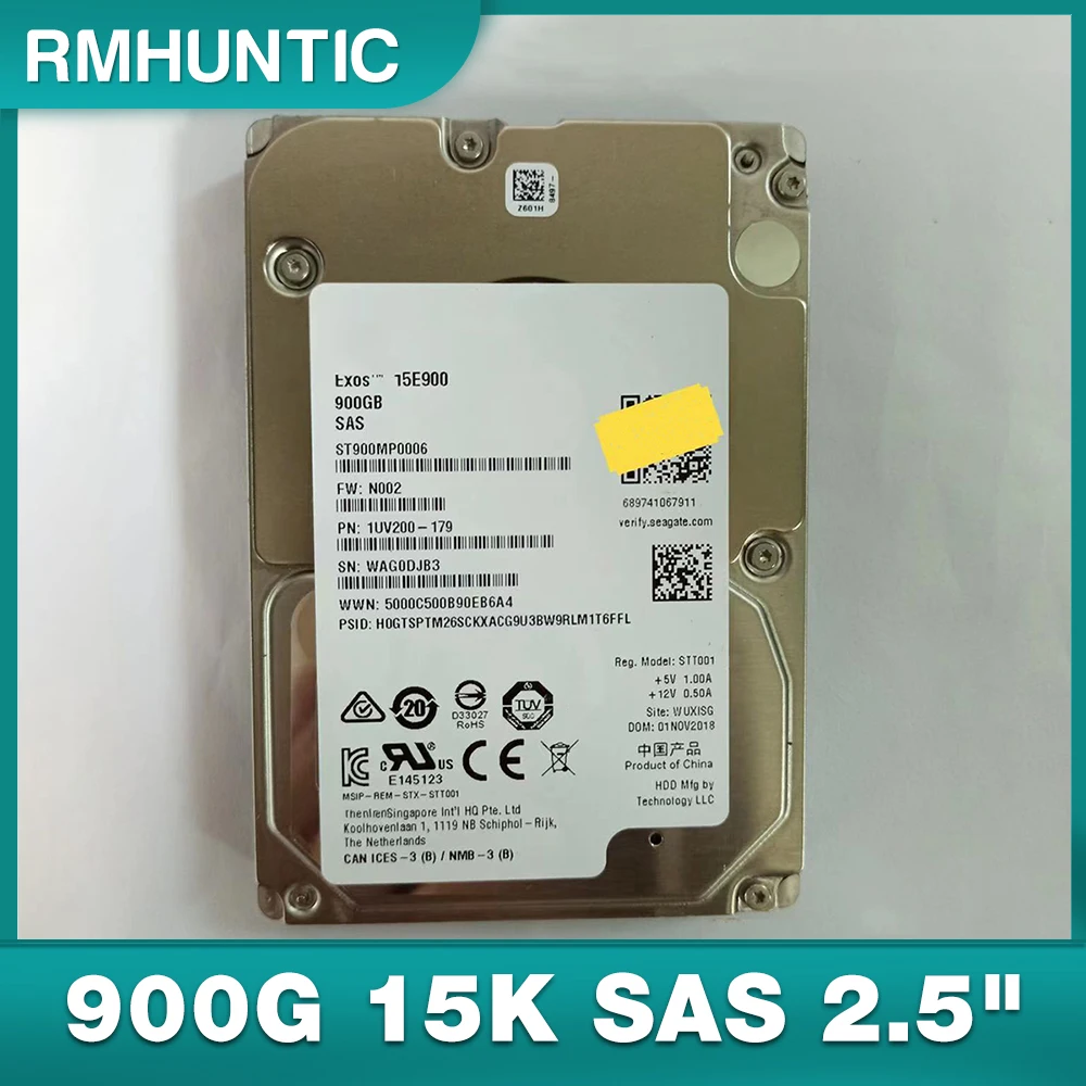 

HDD For ST900MP0006 Server Hard Disk 900G 15K SAS 2.5" 12Gb Hard Drive