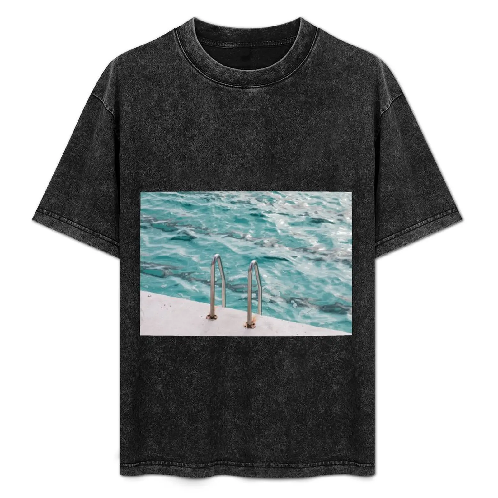 Swimming pool T-Shirt Soft Casual Short Sleeve Cotton Tee