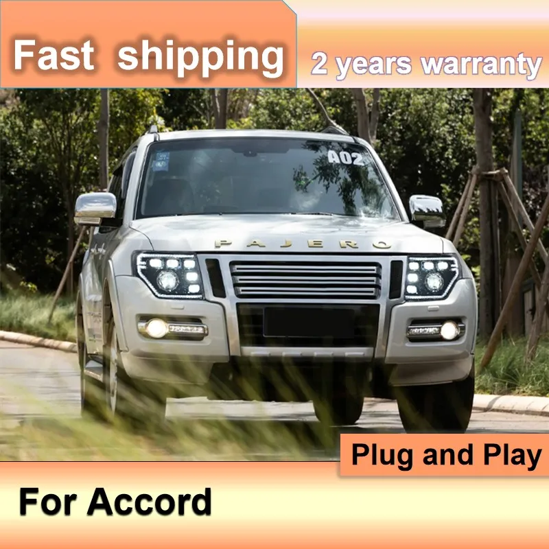 

Автомобильные аксессуары для фар Mitsubishi Pajero 2006-2020 Pajero V97, фары V93 V95 B87 DRL, указатель поворота, ближний свет Proj