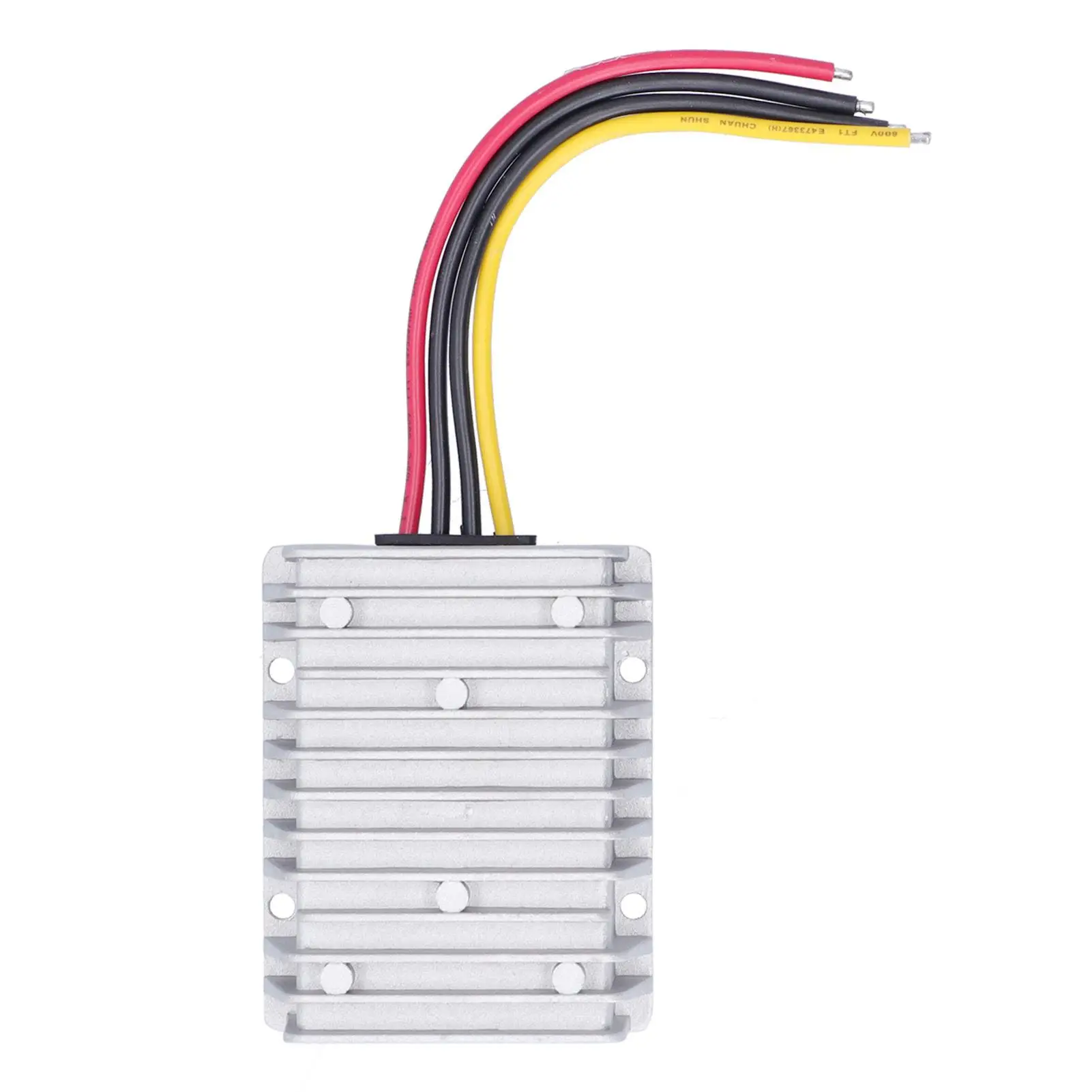 

24V to 12V Voltage Reducer Die-Cast Aluminum Converter for car Navigation System Reliable One Piece Molding Motor Use