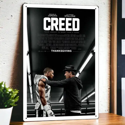 Creed (2015) Metal Movie Poster Tin Sign Plaque Film 8