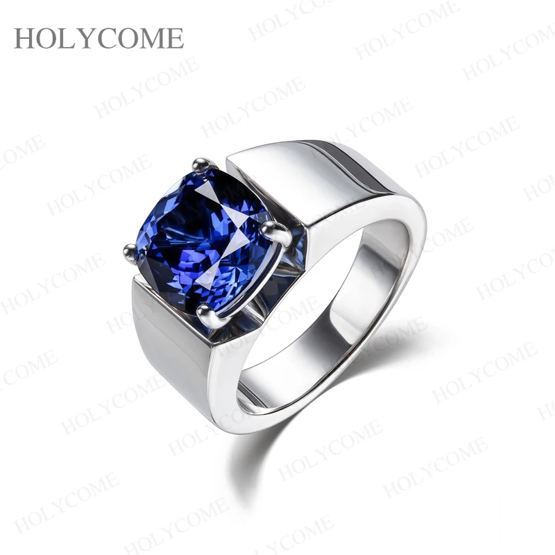Ringe aus 925er Sterlingsilber für Herren, 5 Karat Moissanit/Im Labor gezüchteter Edelstein, VVS1, modische Geschenke, Verlobung, Hochzeit, hochwertiger Schmuck – Detail 5