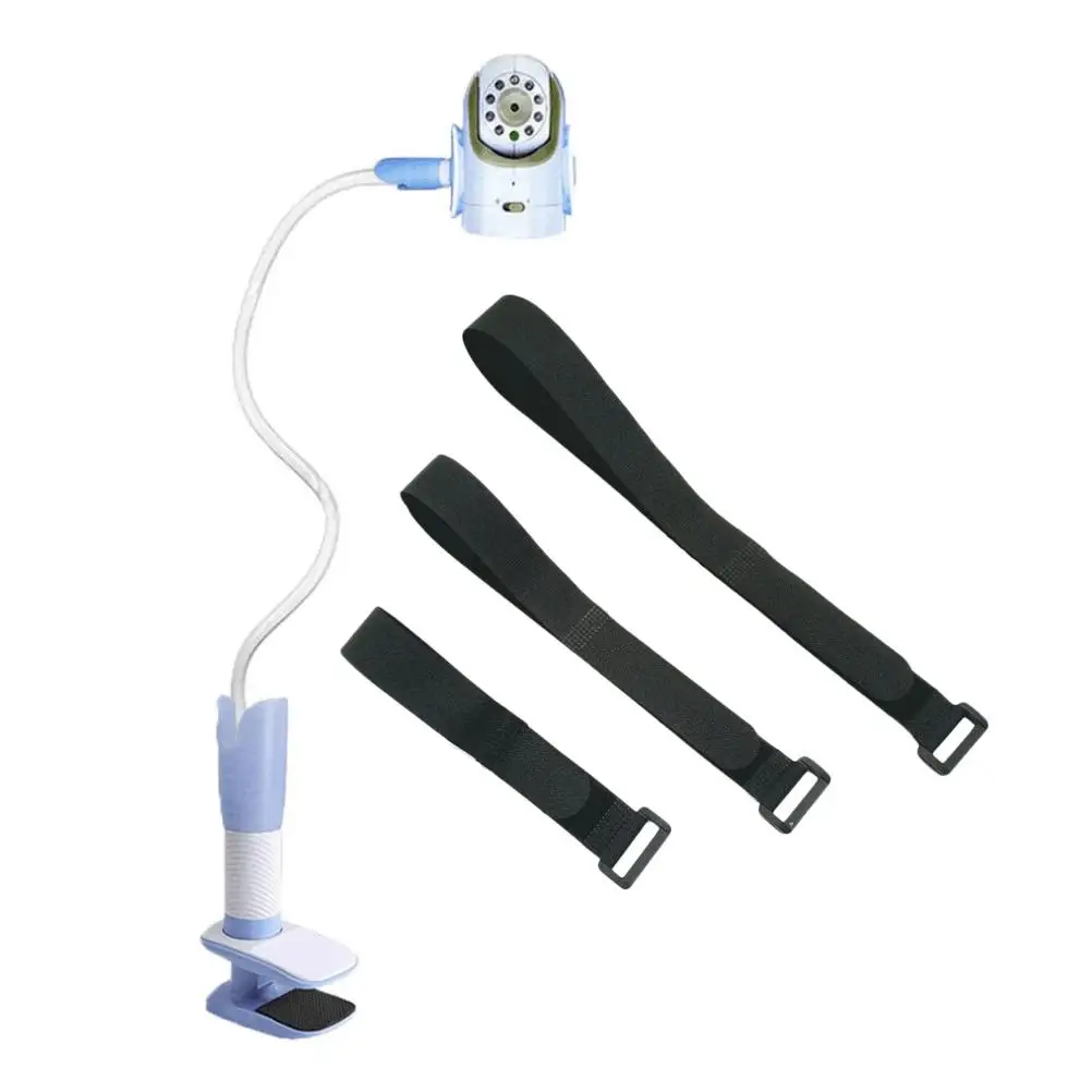 

Flexible Baby Monitor Holder Aluminum Alloy Pole ABS Silicone Adjustable Angle Camera Stand Shelf Nursery Mount Stable Secure