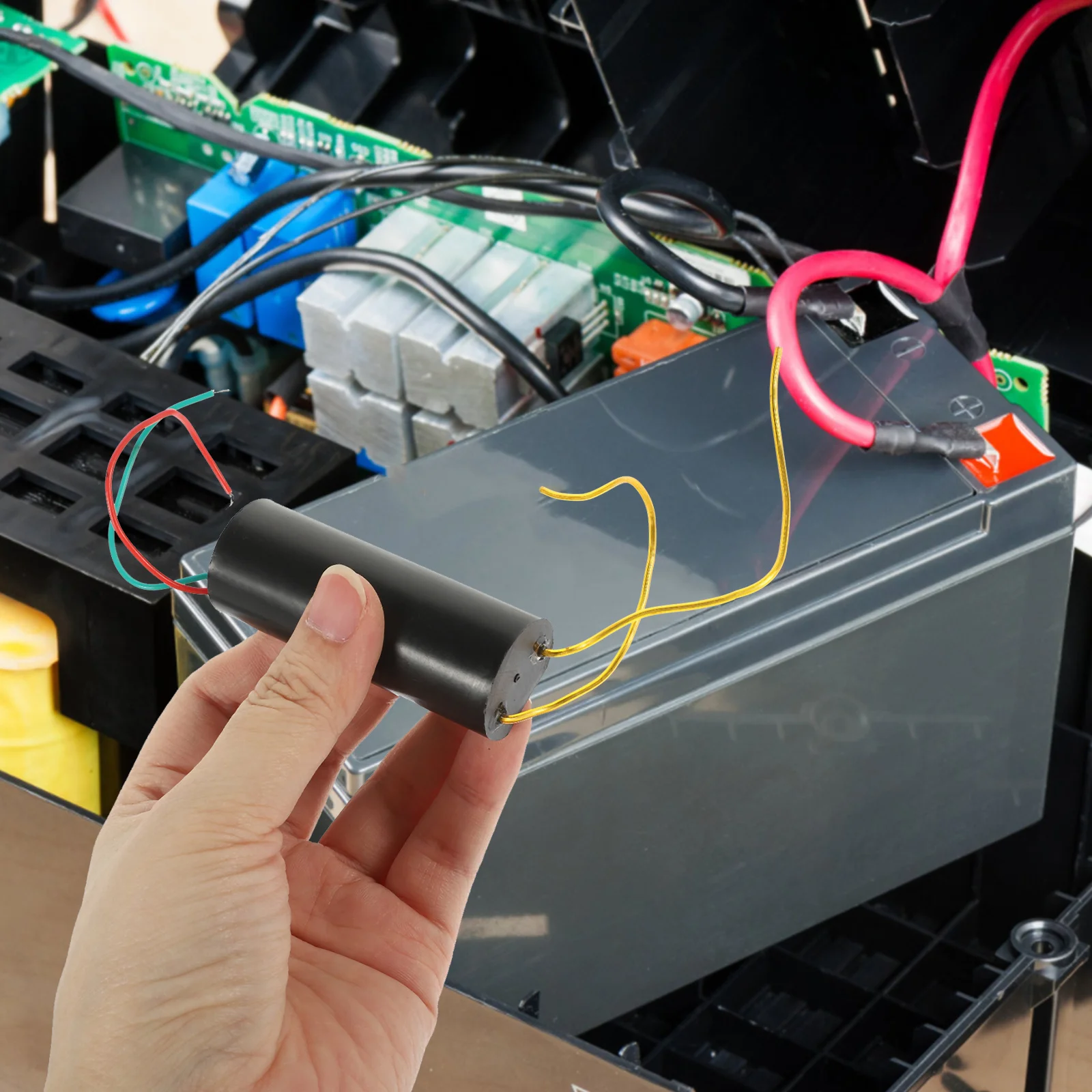 محول خطوة المتابعة 3-6 فولت إلى 400 كيلو فولت وحدة مولد الجهد العالي لتقوم بها بنفسك مكبر صوت بلازما معزز لفائف سوداء معززة