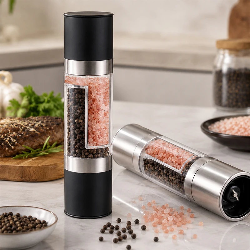Manual Salt Pepper Cumin Grinder with Adjustable Ceramic Grinding Spice Mill Household Kitchen Gadgets