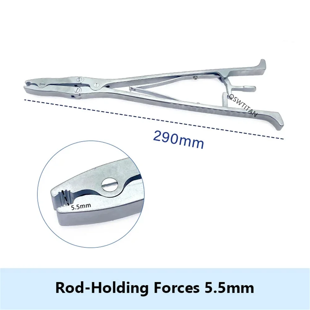 

Rod-holding forceps double joint rotating rod forceps Orthopedics Spinal Instrument