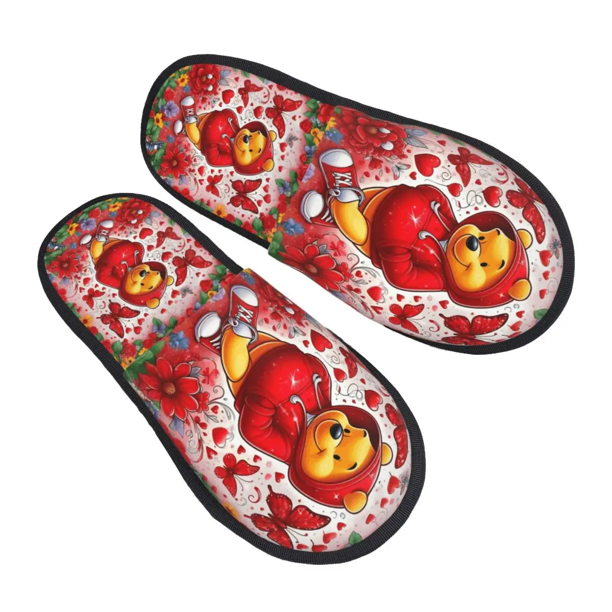 

Пользовательские Винни Пух аниме мягкие домашние тапочки из пены с эффектом памяти женские кавайные удобные теплые нескользящие тапочки с героями мультфильмов