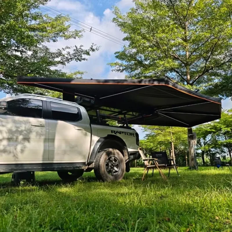 270° Waterproof Outdoor Camping Car Side Sunshade Shelter Awnings Oxford Fabric Car Side Roof Tent