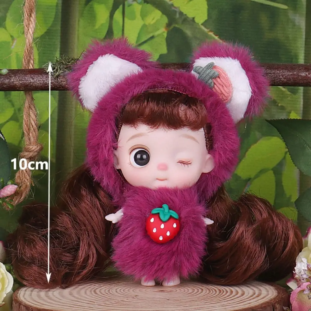 Mignon 10 cm filles poupée Figurine mobile articulé 3D mobile articulé poupées avec vêtements bricolage habiller jouet poupées