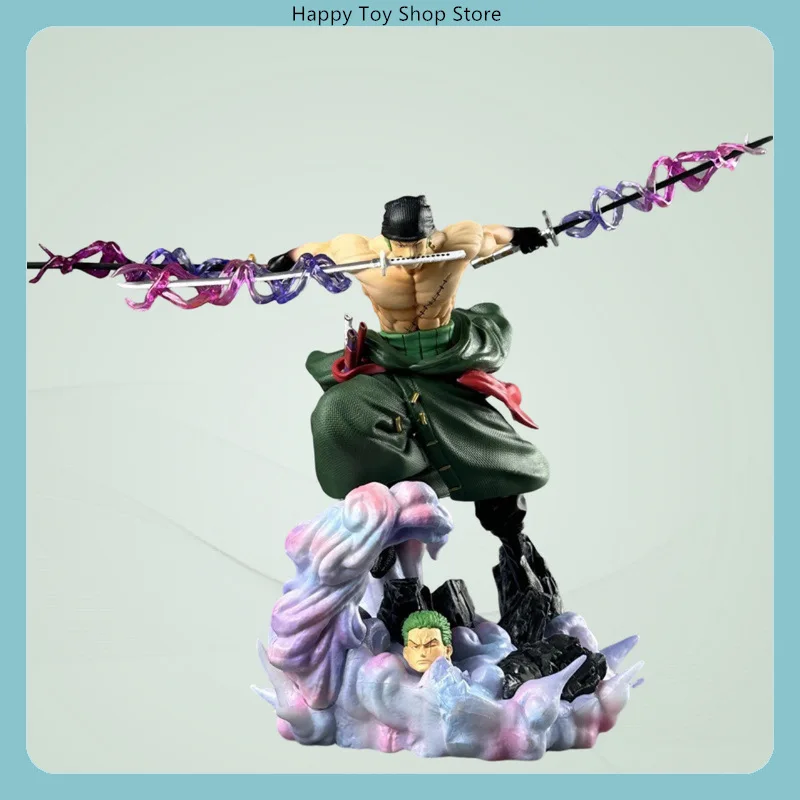 

24cm One Piece Onigashima Purgatory Diving Oni Giri Zoro Anime Figure Model Statue Collection Desktop Decoration Ornament Toy