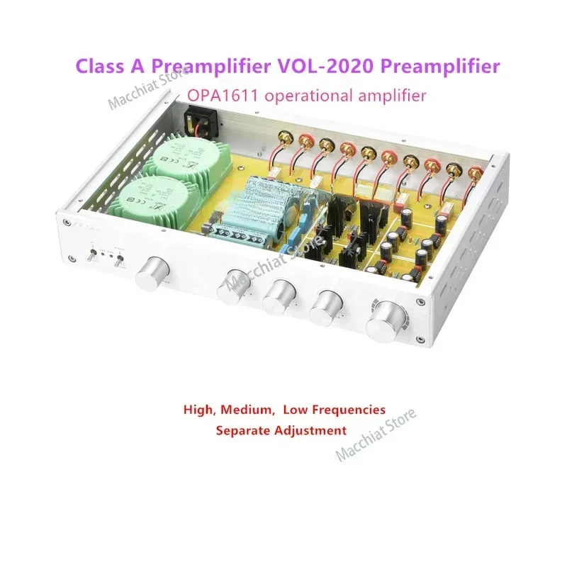 Class A VOL-2020 Preamplifier. Adjustable In The Three Frequency Bands Of High, Medium, And Low Frequencies