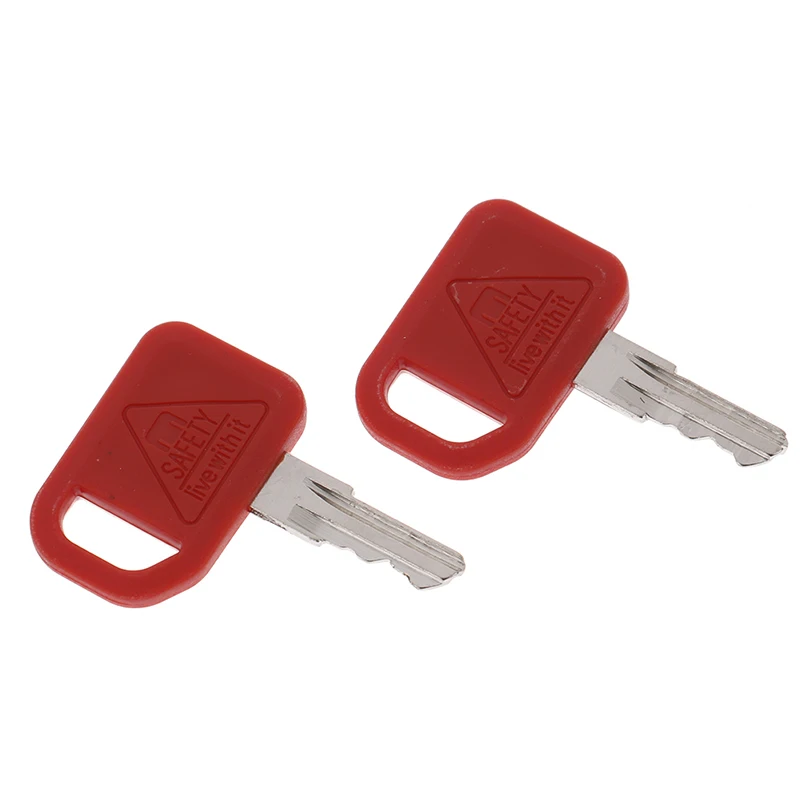 2Pcs JDR Excavator Keys for John Deere AT195302 AR51481 600 Loaders