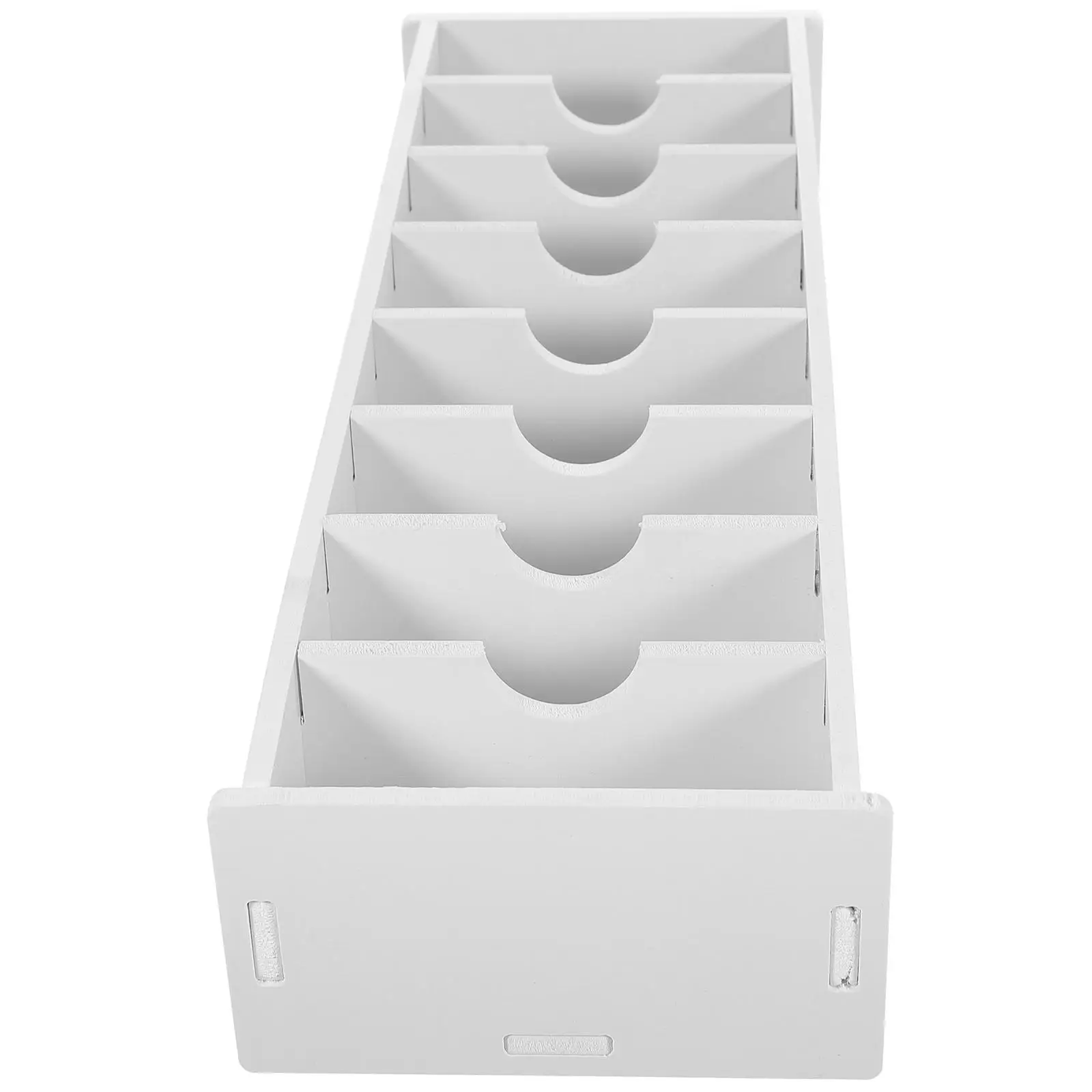 Business Card Holder Storage Box Office Organizer White Design Desk Accessory ID Display Case Note Organizer