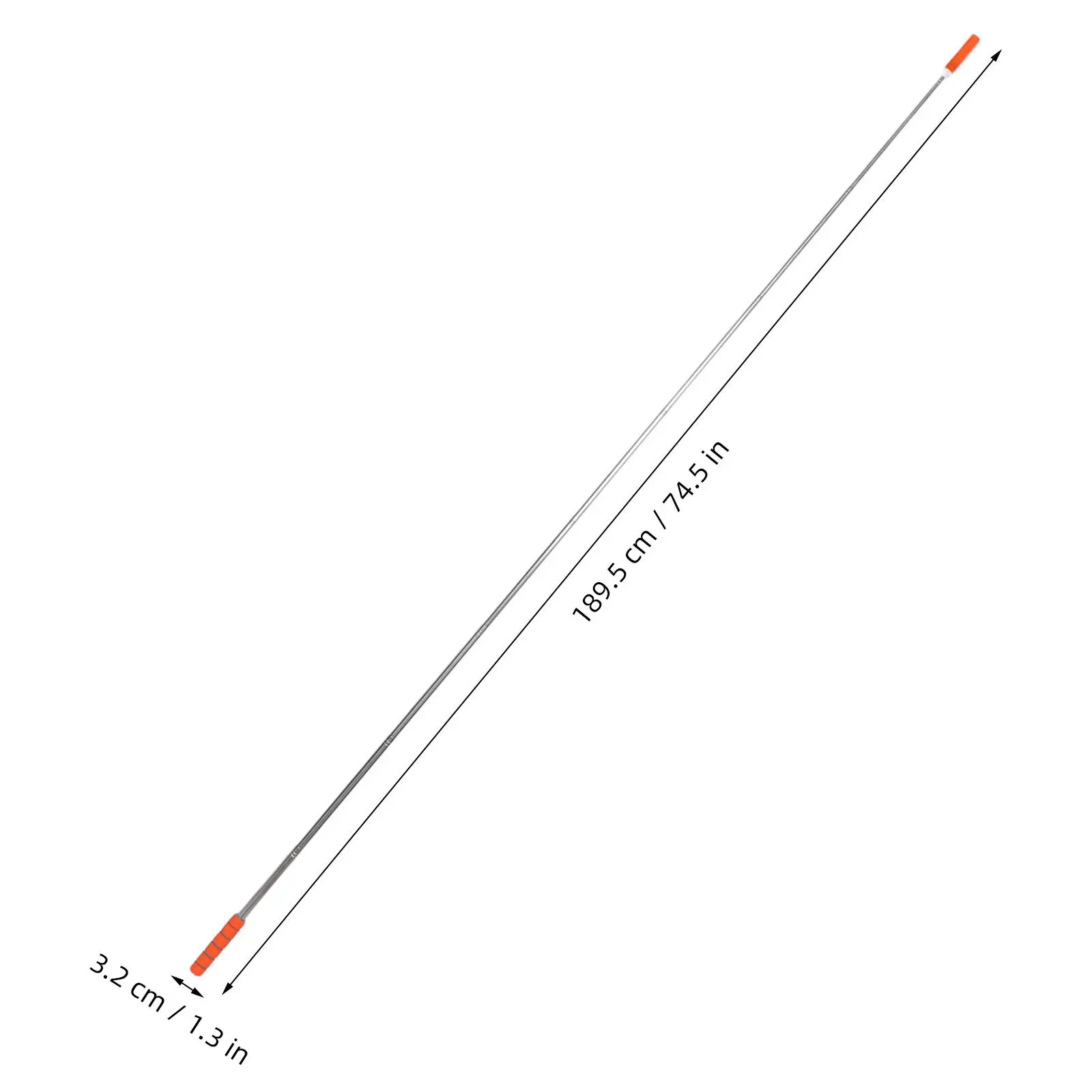 Adjustable Telescopic Wall Painting Chalk Holder Stainless Steel Chalk Extension Rod 14.17 to 66.93 for Mural Draft Sketching