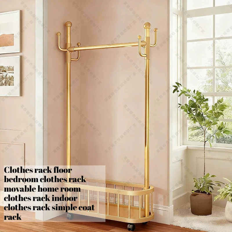 Modern Gold Clothes Rack Metal Garment Luxury Standing Clothes Rack Drying Houses Guarda Roupa Small Apartment Furniture