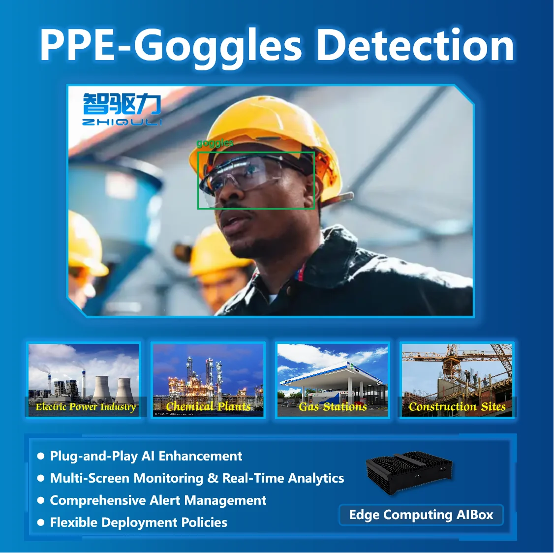 Zhiquli KS-falldown CCTV Intelligence Drive Edge Calculation Box AI Recognition Eye Behavior Detection IoT Solutions Software