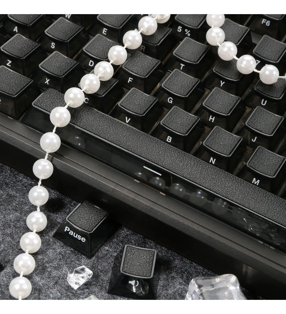 Black Ribbon Keycap 126 Keys Customized PBT Premium 68/75/87/108 Keys Original Height