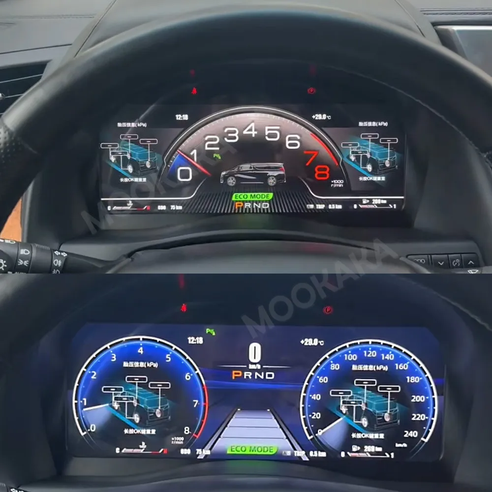 

Car Speedometer Digital Cluster For Toyota Vellfire Alphard 20 30 35 2008-2023 LCD Carplay Dashboard Navigation Instrument Panel